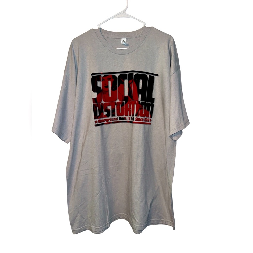 Vintage Social Distortion Y2K Graphic T-Shirt Size XXL New